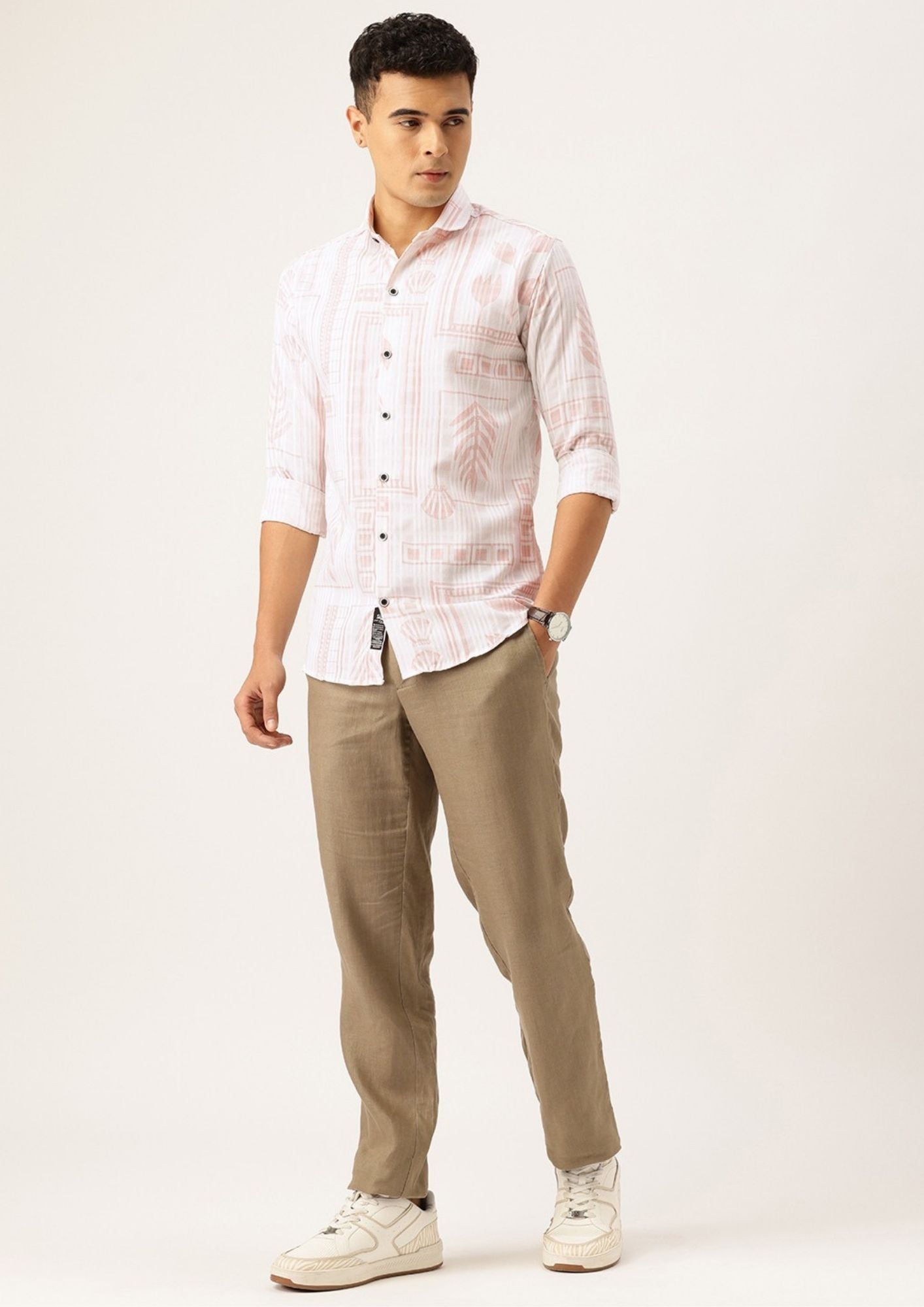 FIFTY TWO Men's Signature Button-Down Shirt – Impeccable Tailoring & Sharp Aesthetics