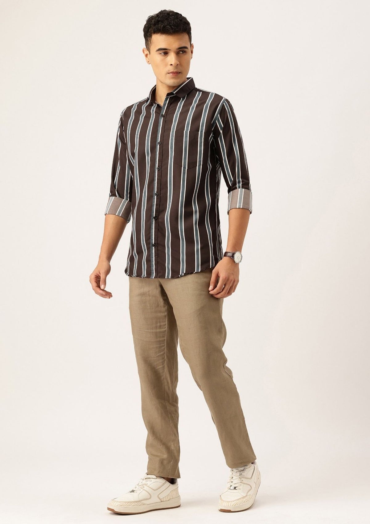 FIFTY TWO Men's Signature Button-Down Shirt – Impeccable Tailoring & Sharp Aesthetics
