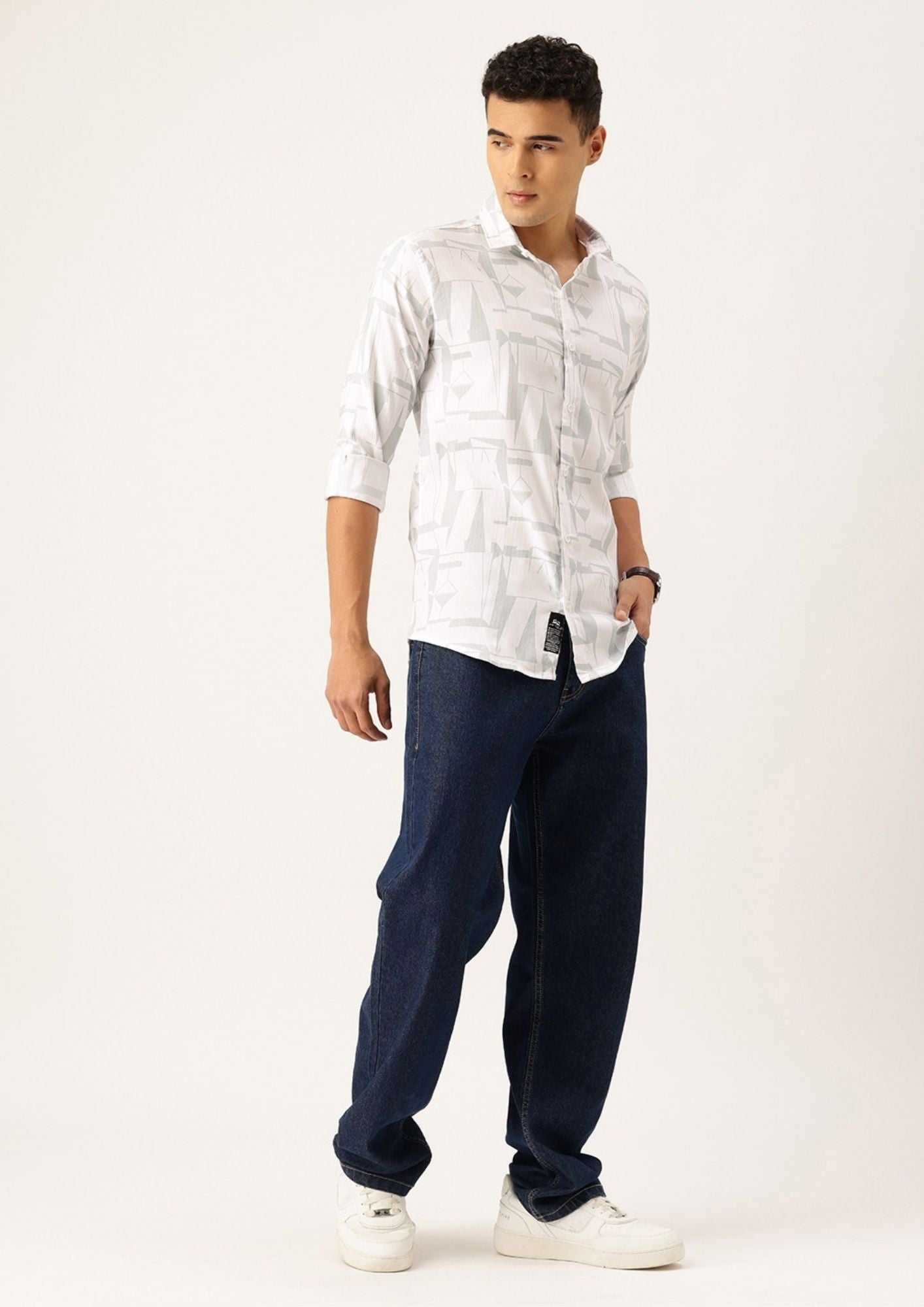 FIFTY TWO Men's Signature Button-Down Shirt – Impeccable Tailoring & Sharp Aesthetics