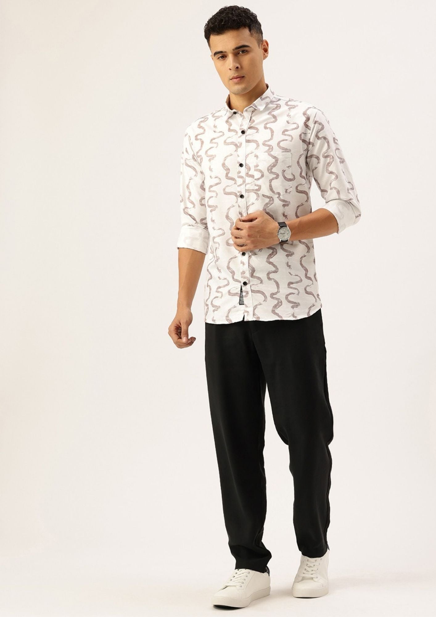 FIFTY TWO Men's Signature Button-Down Shirt – Impeccable Tailoring & Sharp Aesthetics
