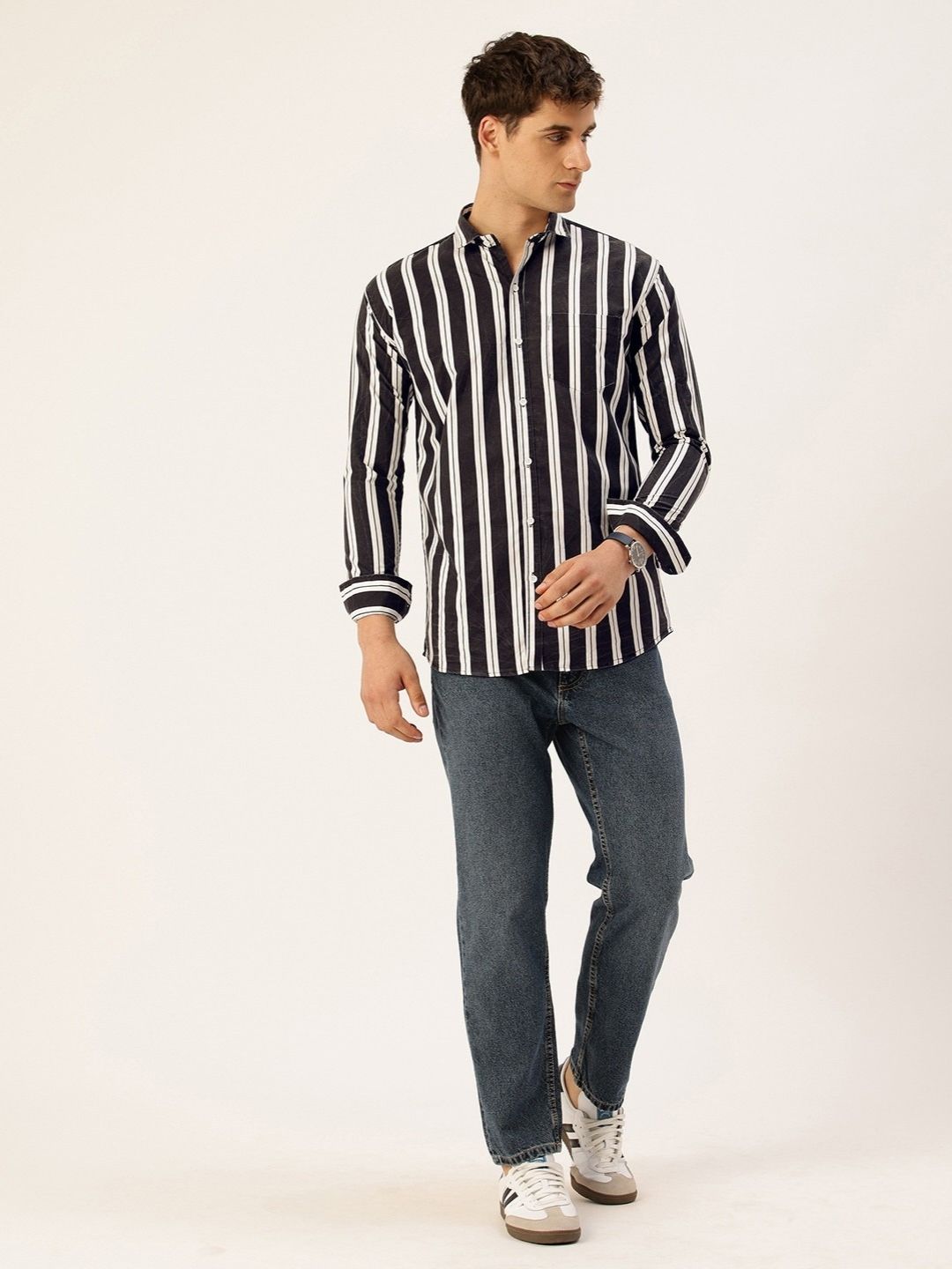 FIFTY TWO Men's Signature Button-Down Shirt – Impeccable Tailoring & Sharp Aesthetics