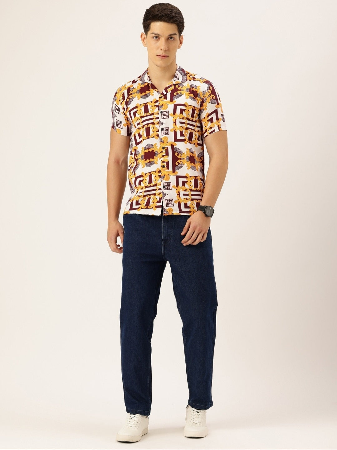 FIFTY TWO Men's Signature Button-Down Shirt – Impeccable Tailoring & Sharp Aesthetics