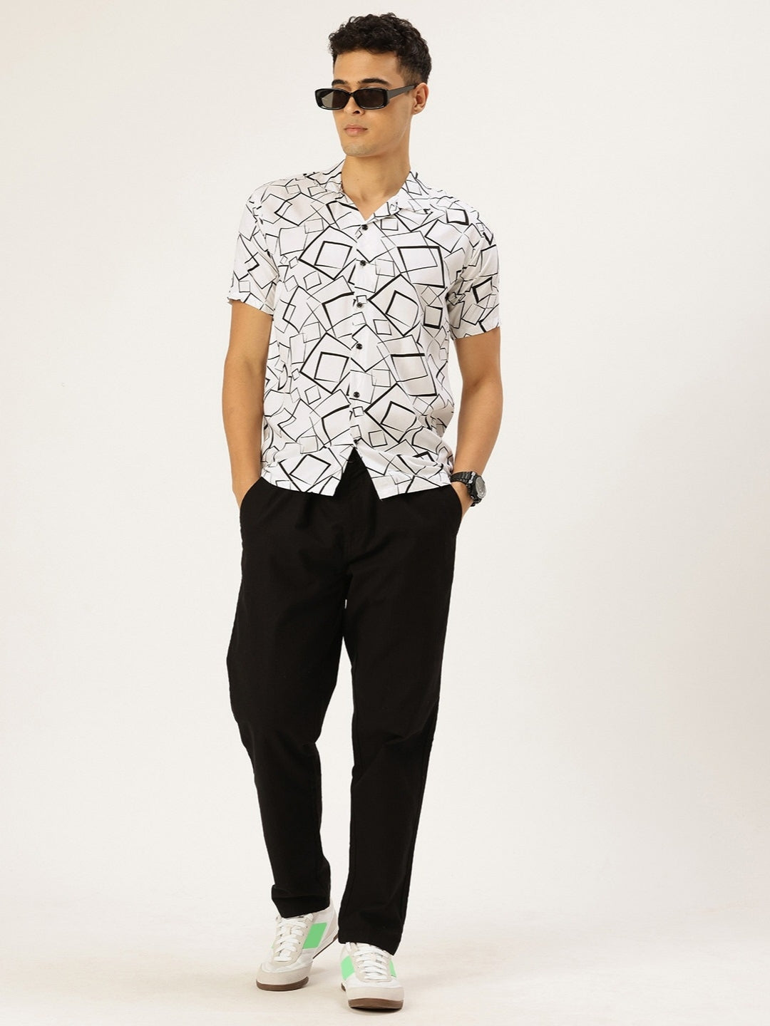 FIFTY TWO Men's Signature Button-Down Shirt – Impeccable Tailoring & Sharp Aesthetics