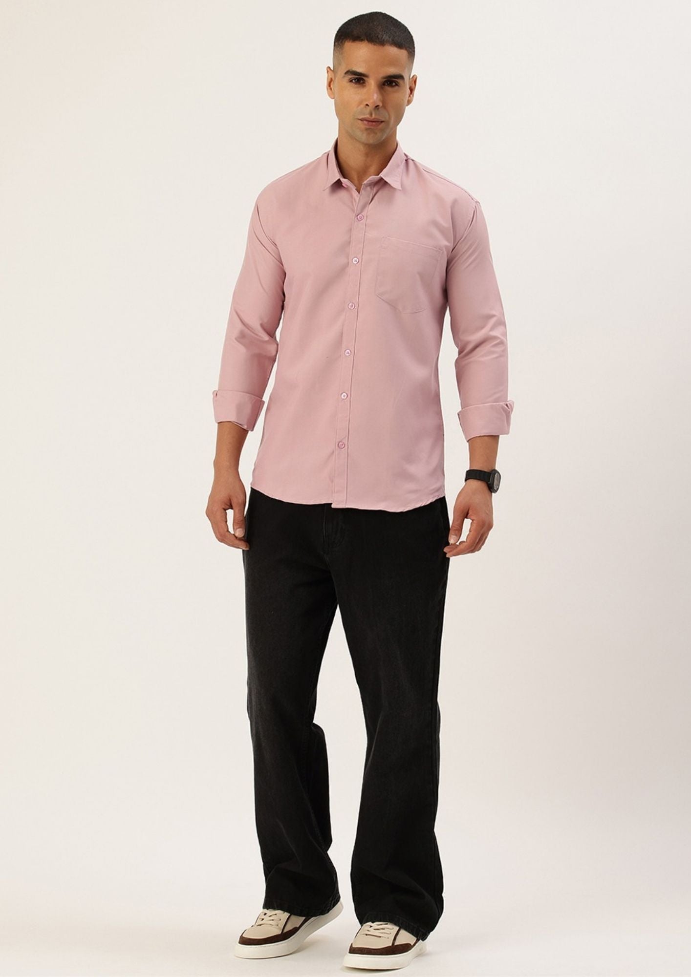 FIFTY TWO Men's Signature Button-Down Shirt – Impeccable Tailoring & Sharp Aesthetics