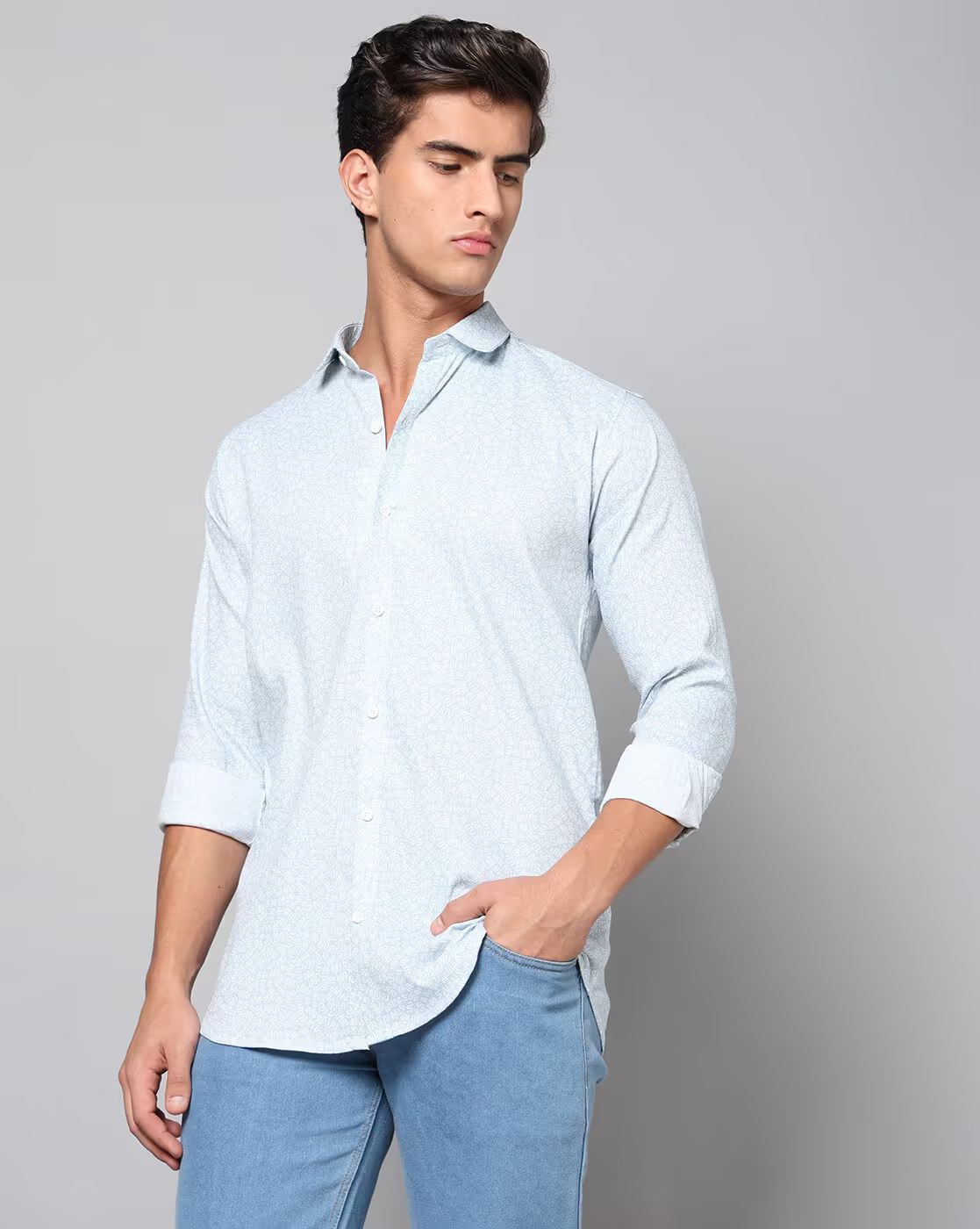 FIFTY TWO Men's Signature Button-Down Shirt – Impeccable Tailoring & Sharp Aesthetics