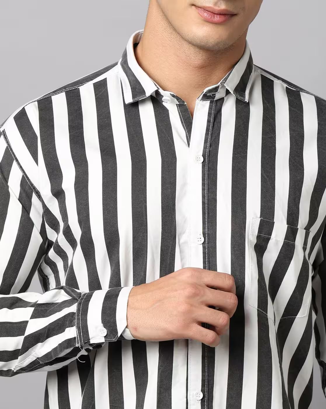 FIFTY TWO Men's Signature Button-Down Shirt – Impeccable Tailoring & Sharp Aesthetics