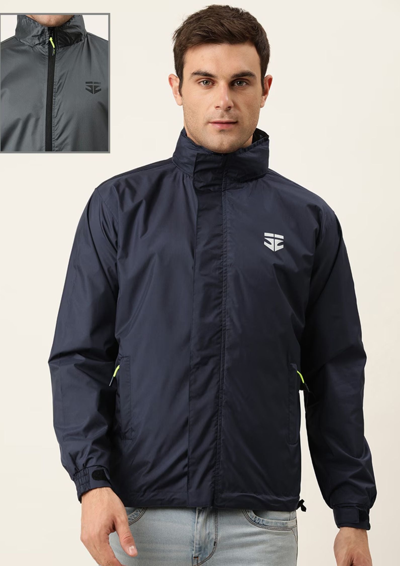 Sports 52 Wear Reversible Men Rain Jacket