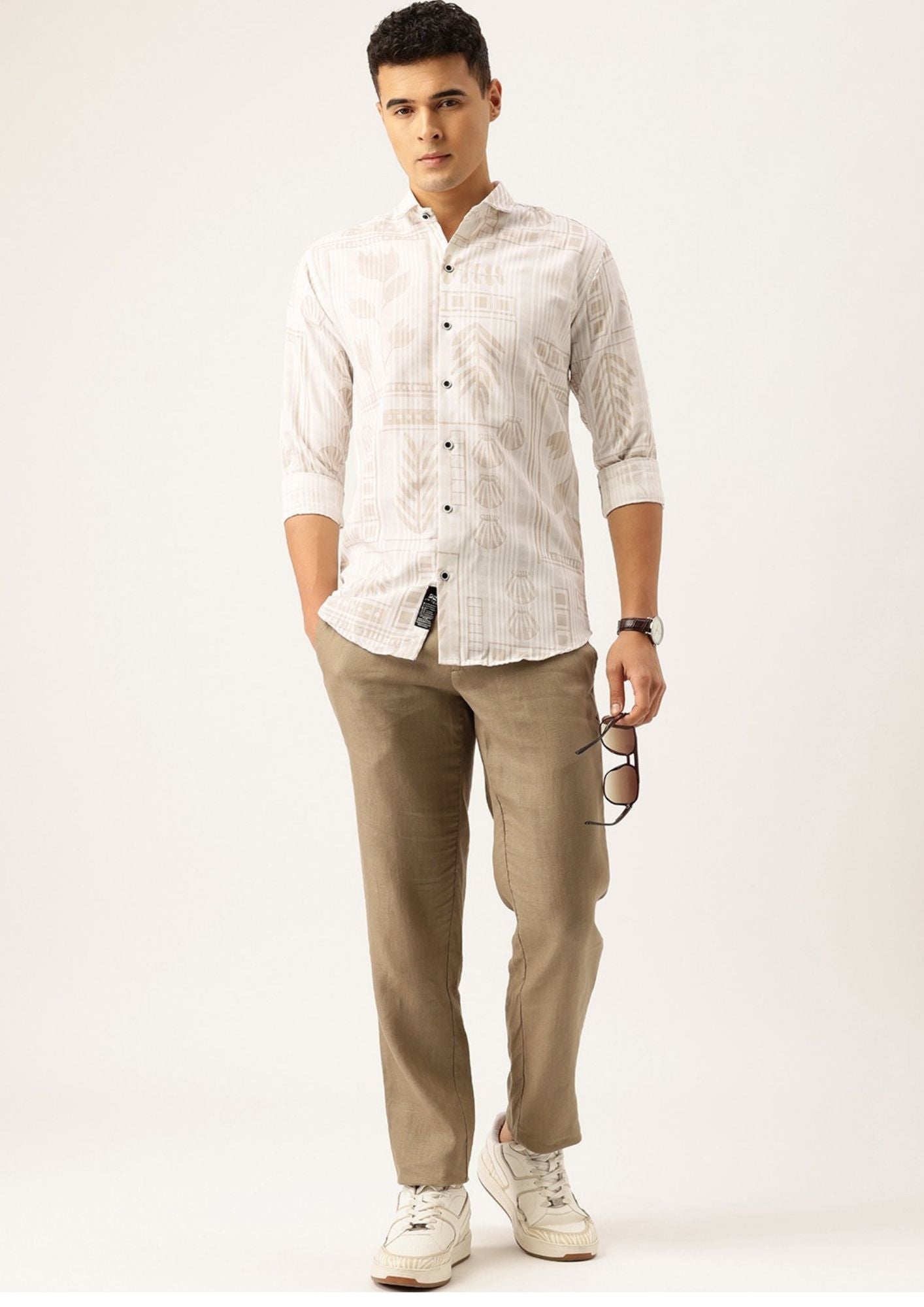 FIFTY TWO Men's Signature Button-Down Shirt – Impeccable Tailoring & Sharp Aesthetics