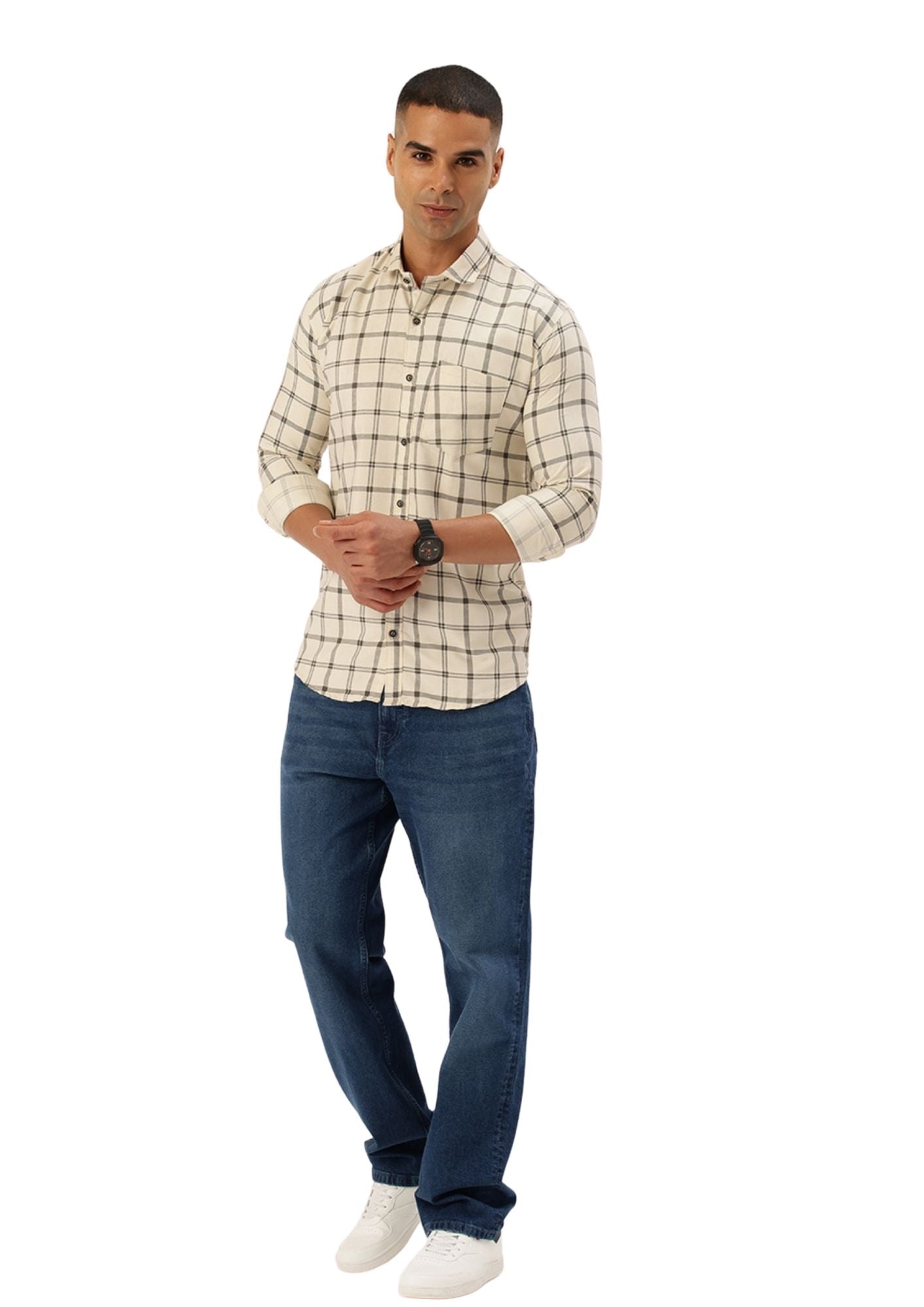 FIFTY TWO Men's Signature Button-Down Shirt – Impeccable Tailoring & Sharp Aesthetics