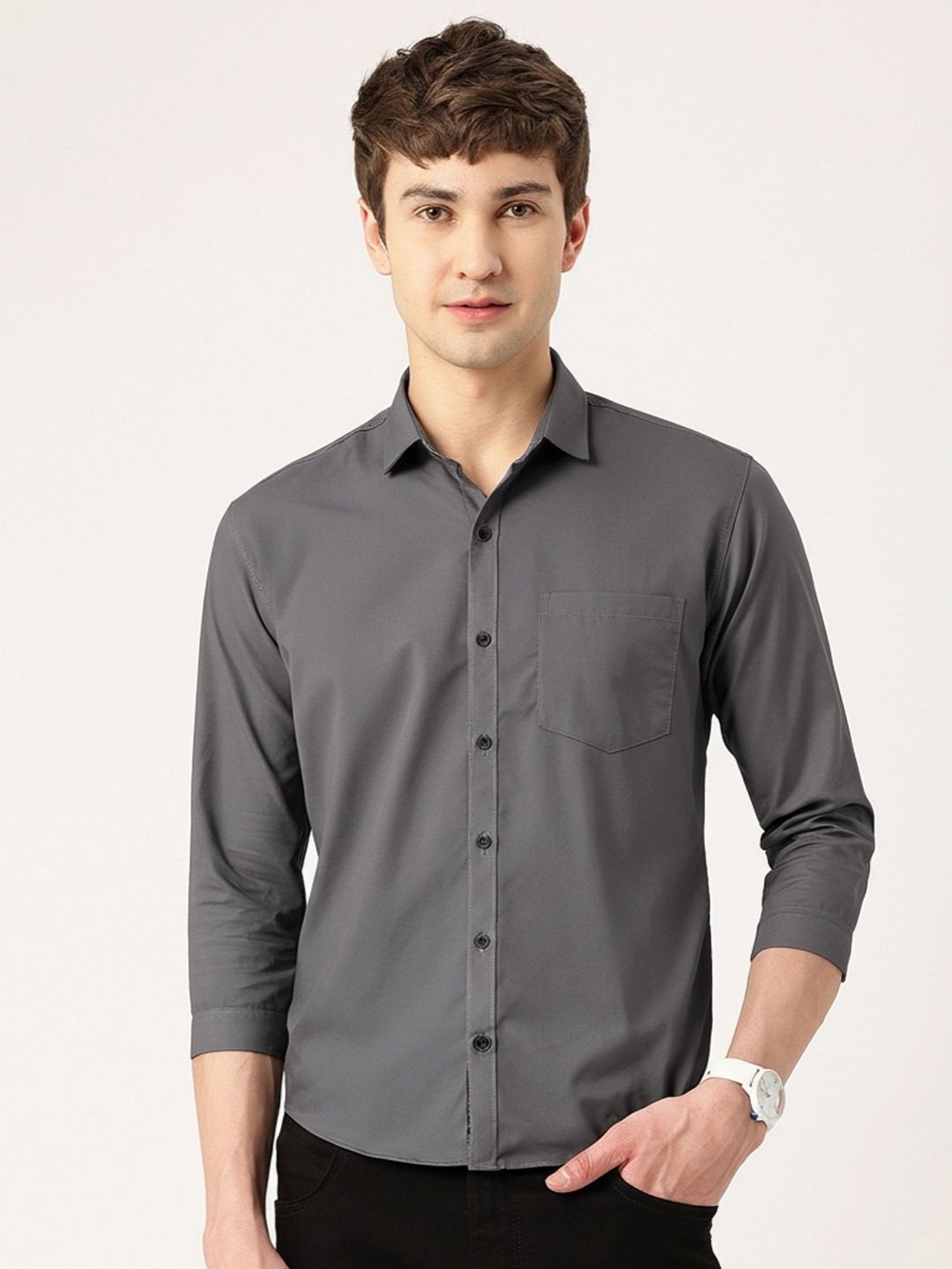 FIFTY TWO Men's Signature Button-Down Shirt – Impeccable Tailoring & Sharp Aesthetics