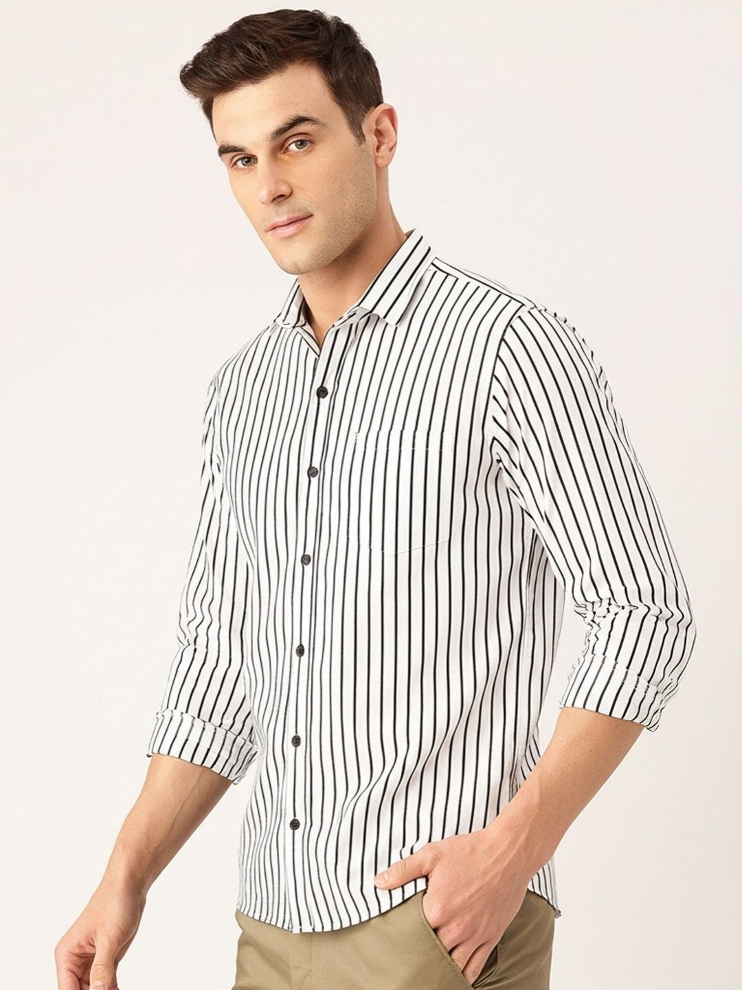 FIFTY TWO Men's Signature Button-Down Shirt – Impeccable Tailoring & Sharp Aesthetics