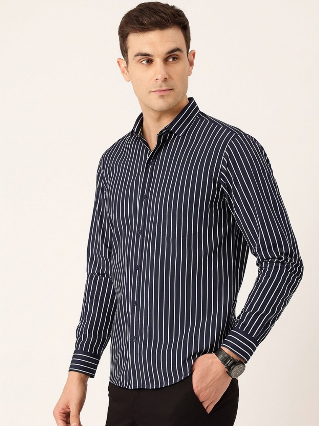 FIFTY TWO Men's Signature Button-Down Shirt – Impeccable Tailoring & Sharp Aesthetics