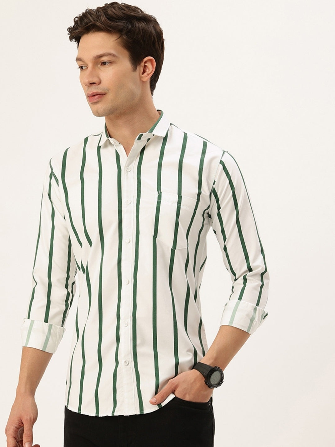 FIFTY TWO Men's Signature Button-Down Shirt – Impeccable Tailoring & Sharp Aesthetics