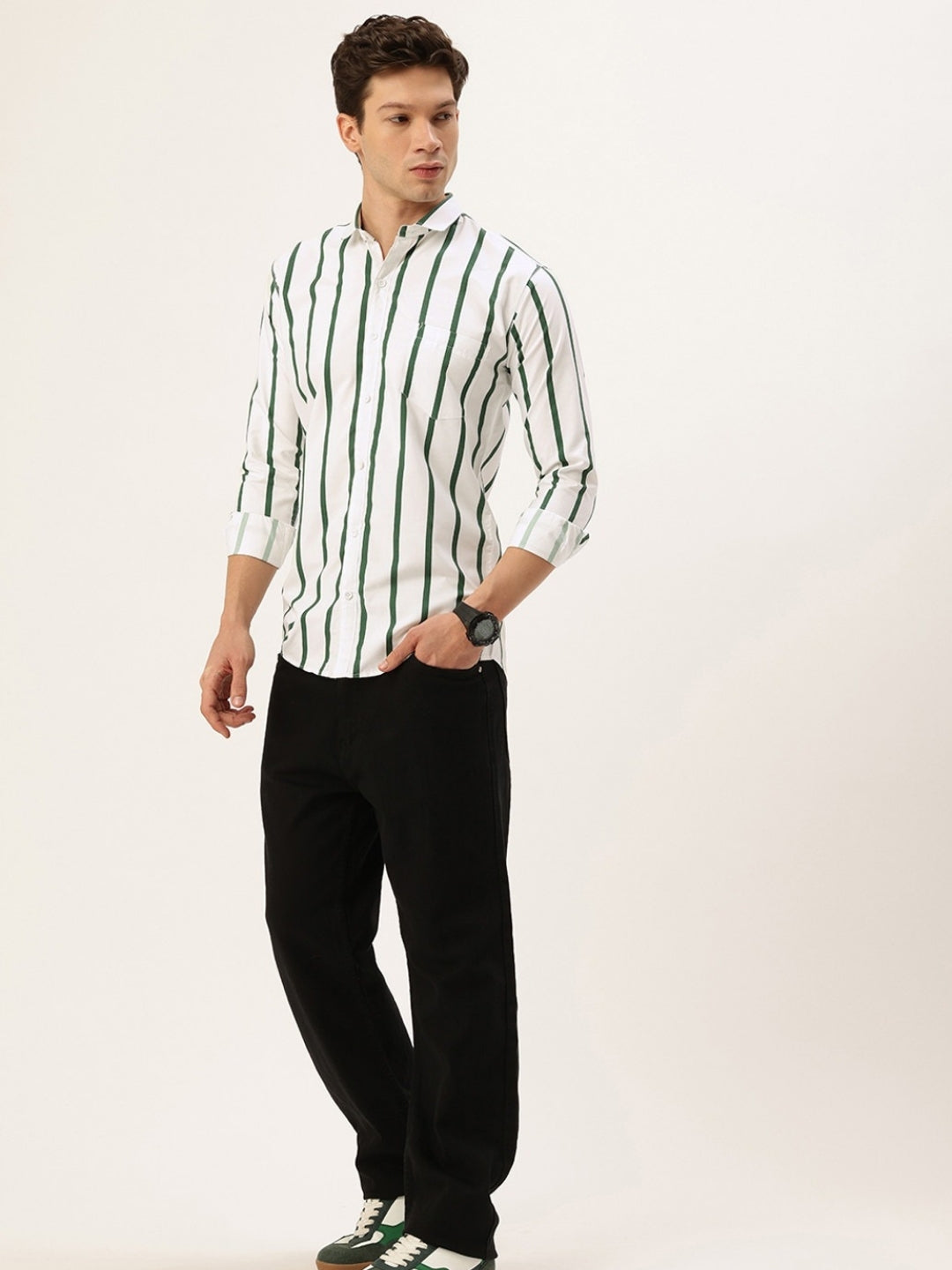 FIFTY TWO Men's Signature Button-Down Shirt – Impeccable Tailoring & Sharp Aesthetics
