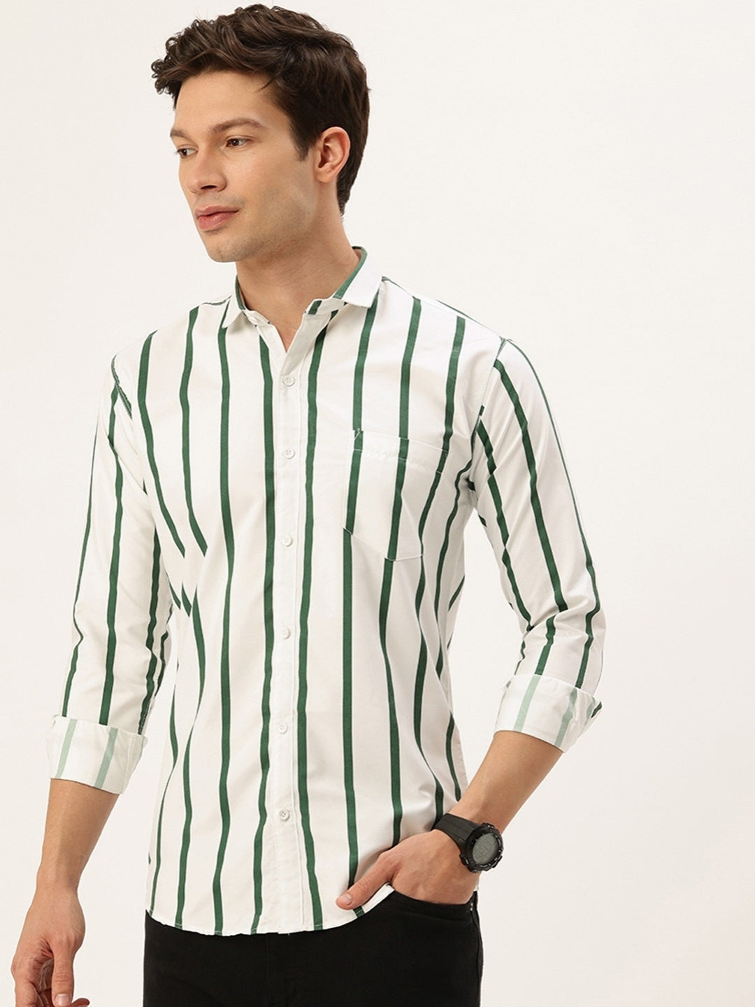 FIFTY TWO Men's Signature Button-Down Shirt – Impeccable Tailoring & Sharp Aesthetics