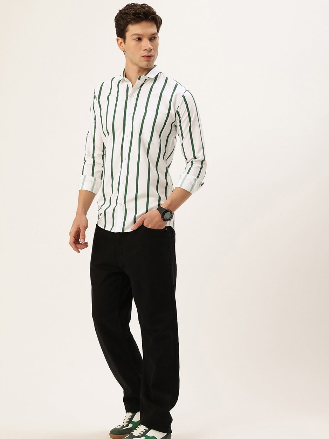 FIFTY TWO Men's Signature Button-Down Shirt – Impeccable Tailoring & Sharp Aesthetics