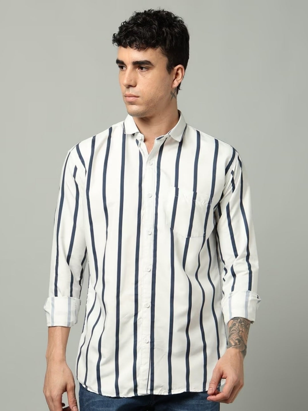 FIFTY TWO Men's Signature Button-Down Shirt – Impeccable Tailoring & Sharp Aesthetics