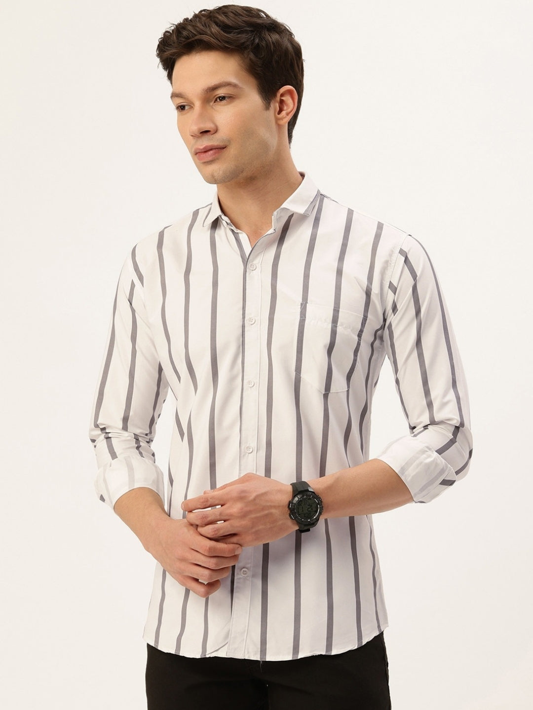 FIFTY TWO Men's Signature Button-Down Shirt – Impeccable Tailoring & Sharp Aesthetics