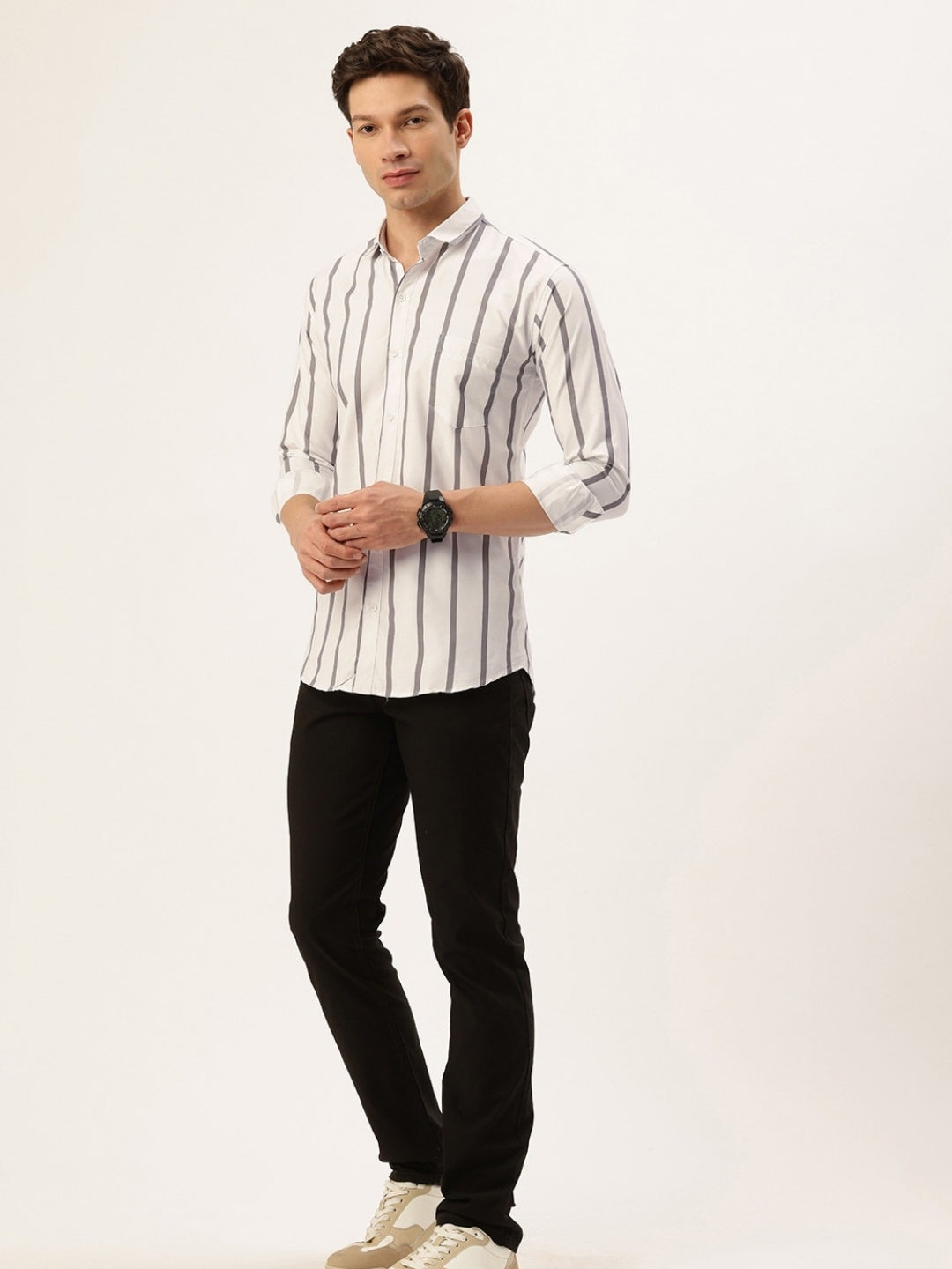 FIFTY TWO Men's Signature Button-Down Shirt – Impeccable Tailoring & Sharp Aesthetics