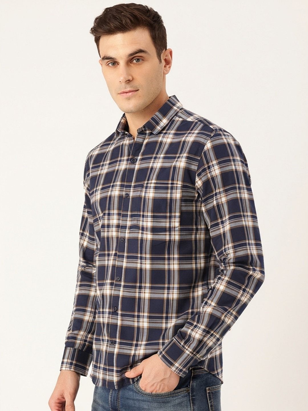 FIFTY TWO Men's Signature Button-Down Shirt – Impeccable Tailoring & Sharp Aesthetics