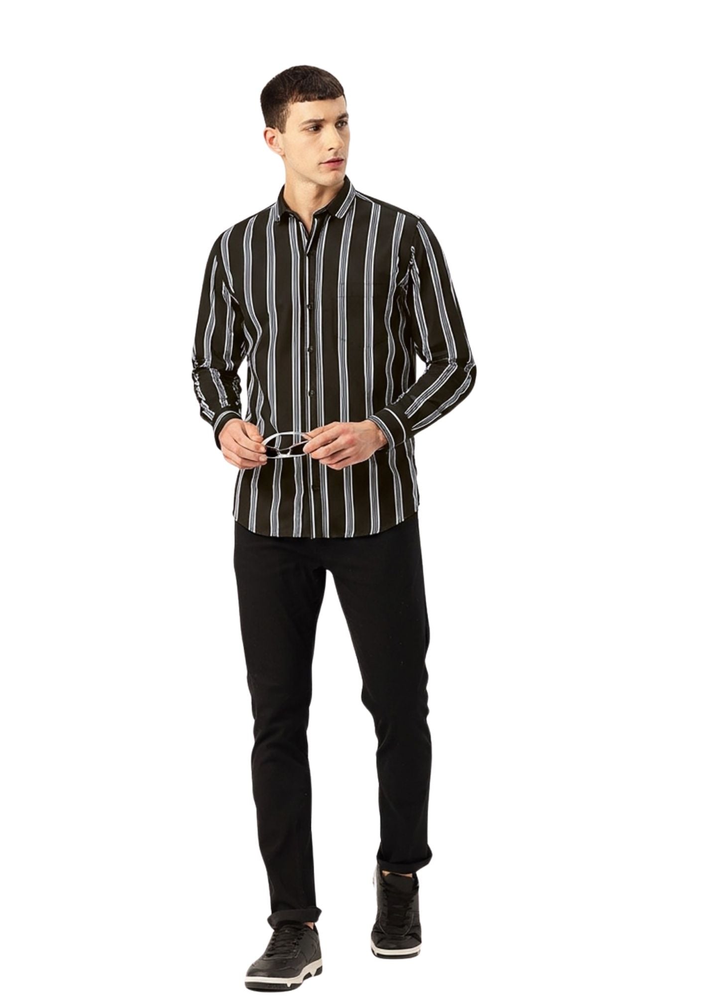 FIFTY TWO Men's Signature Button-Down Shirt – Impeccable Tailoring & Sharp Aesthetics