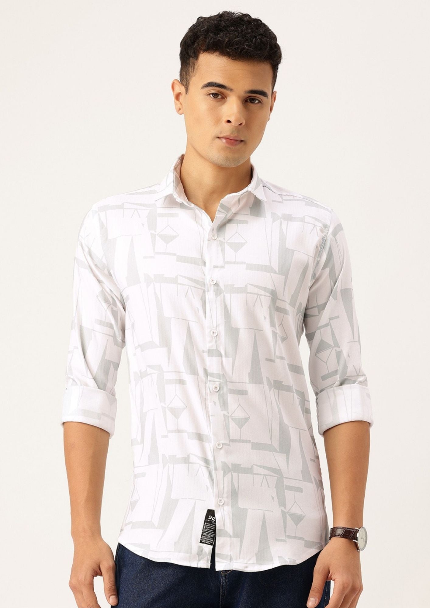 FIFTY TWO Men's Signature Button-Down Shirt – Impeccable Tailoring & Sharp Aesthetics