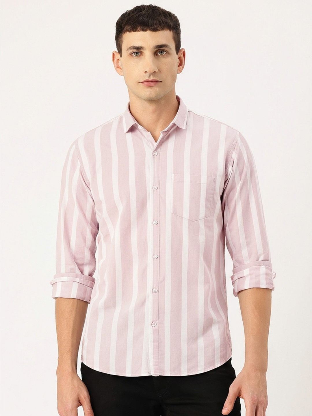 FIFTY TWO Men's Signature Button-Down Shirt – Impeccable Tailoring & Sharp Aesthetics