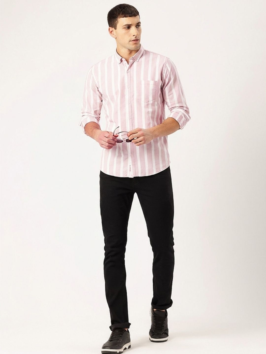 FIFTY TWO Men's Signature Button-Down Shirt – Impeccable Tailoring & Sharp Aesthetics