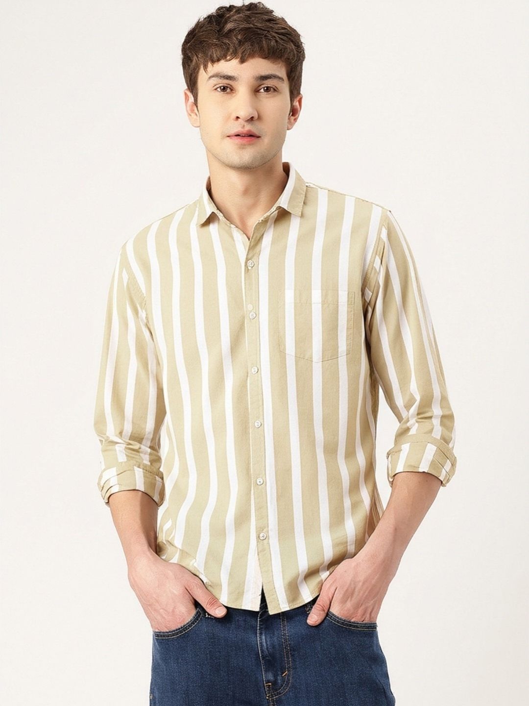 FIFTY TWO Men's Signature Button-Down Shirt – Impeccable Tailoring & Sharp Aesthetics