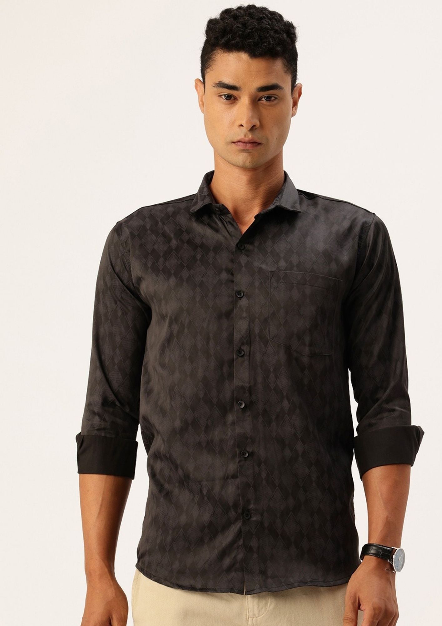 FIFTY TWO Men's Signature Button-Down Shirt – Impeccable Tailoring & Sharp Aesthetics