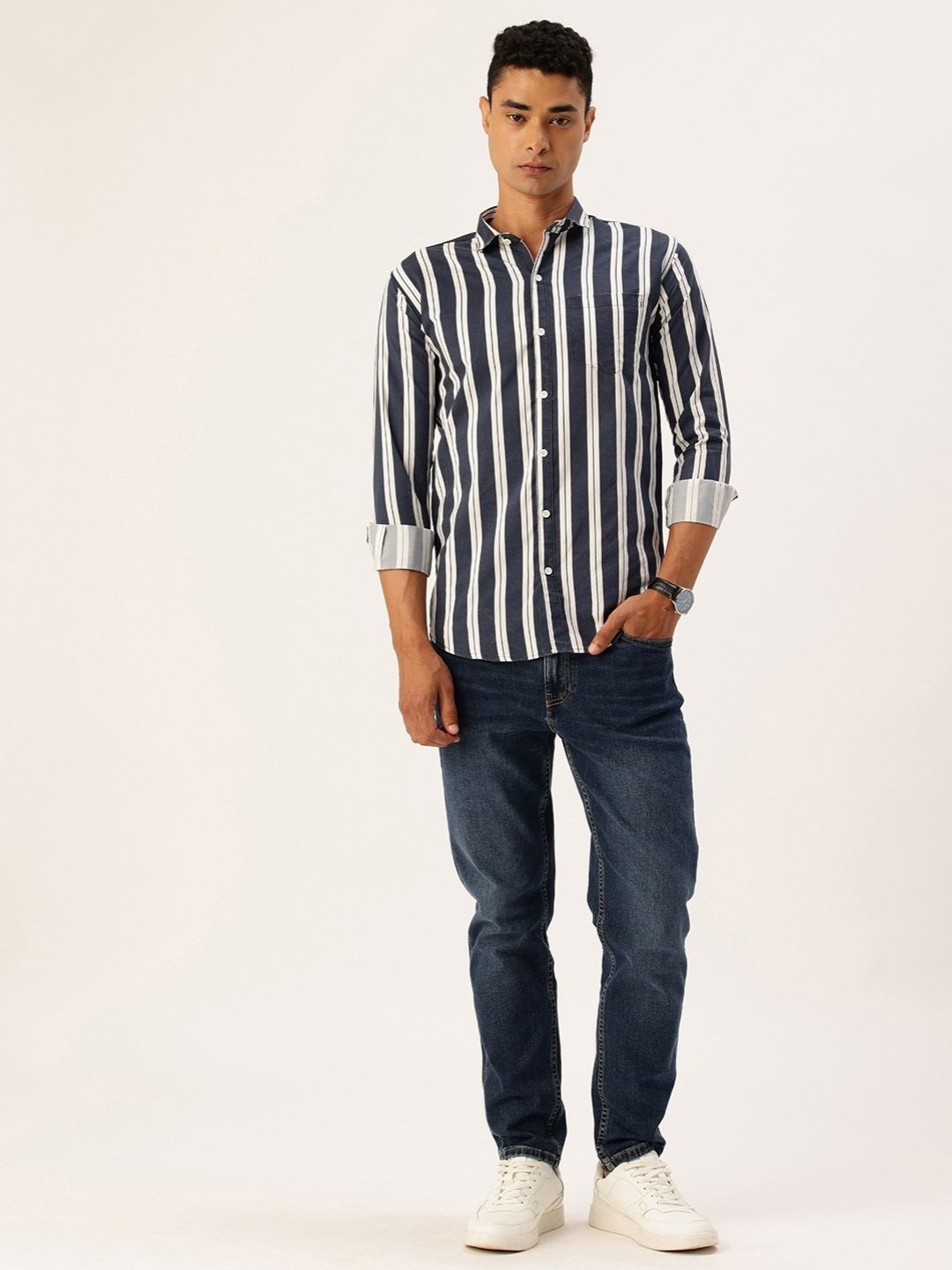 FIFTY TWO Men's Signature Button-Down Shirt – Impeccable Tailoring & Sharp Aesthetics