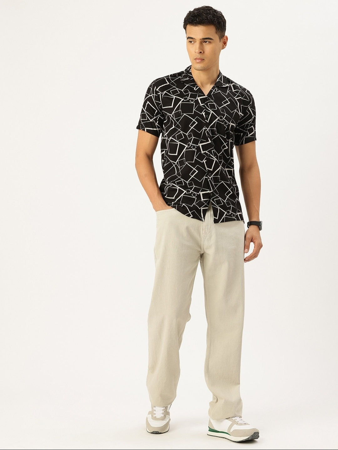 FIFTY TWO Men's Signature Button-Down Shirt – Impeccable Tailoring & Sharp Aesthetics