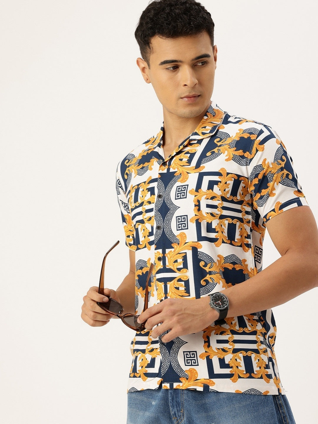 FIFTY TWO Men's Signature Button-Down Shirt – Impeccable Tailoring & Sharp Aesthetics