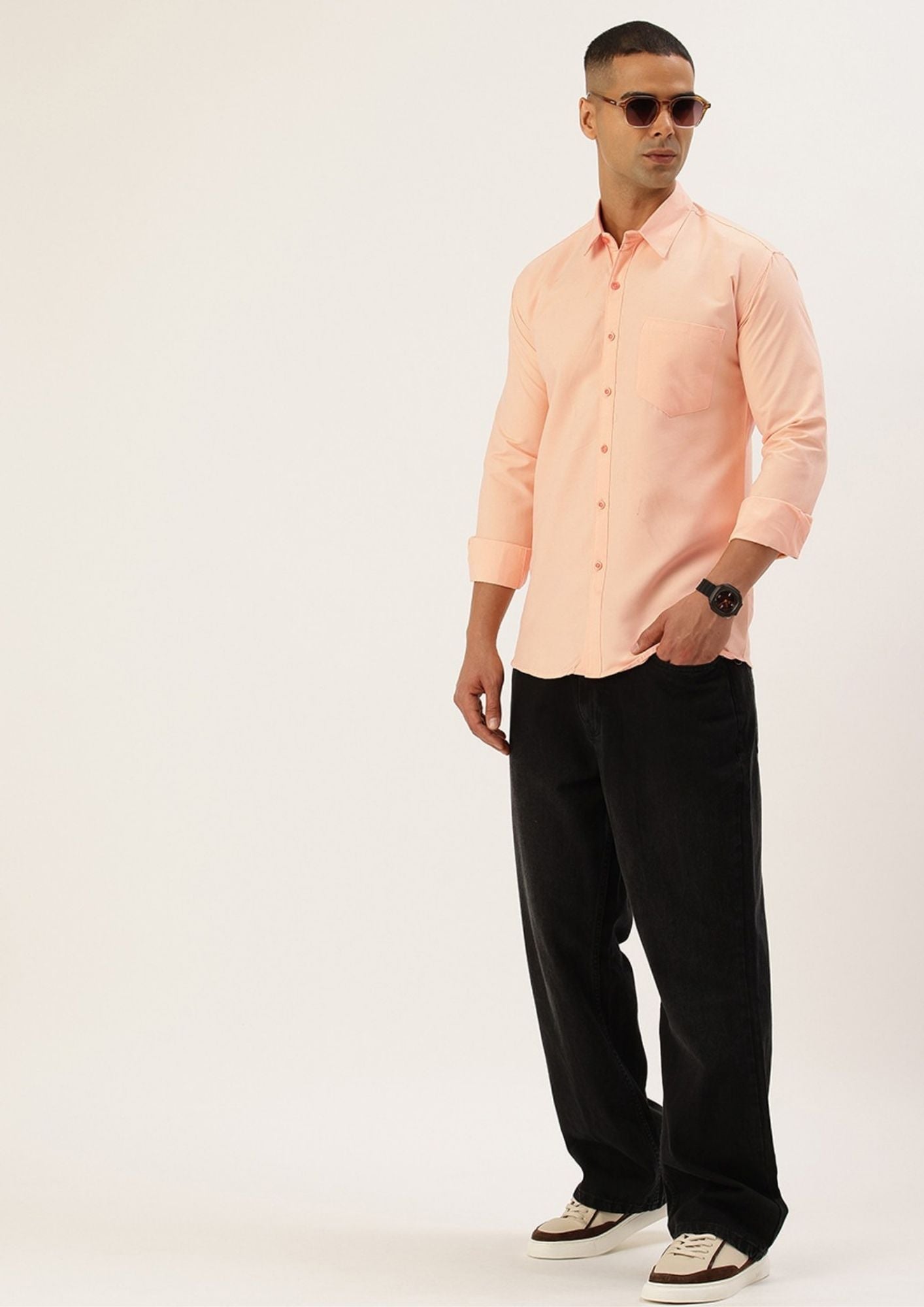 FIFTY TWO Men's Signature Button-Down Shirt – Impeccable Tailoring & Sharp Aesthetics