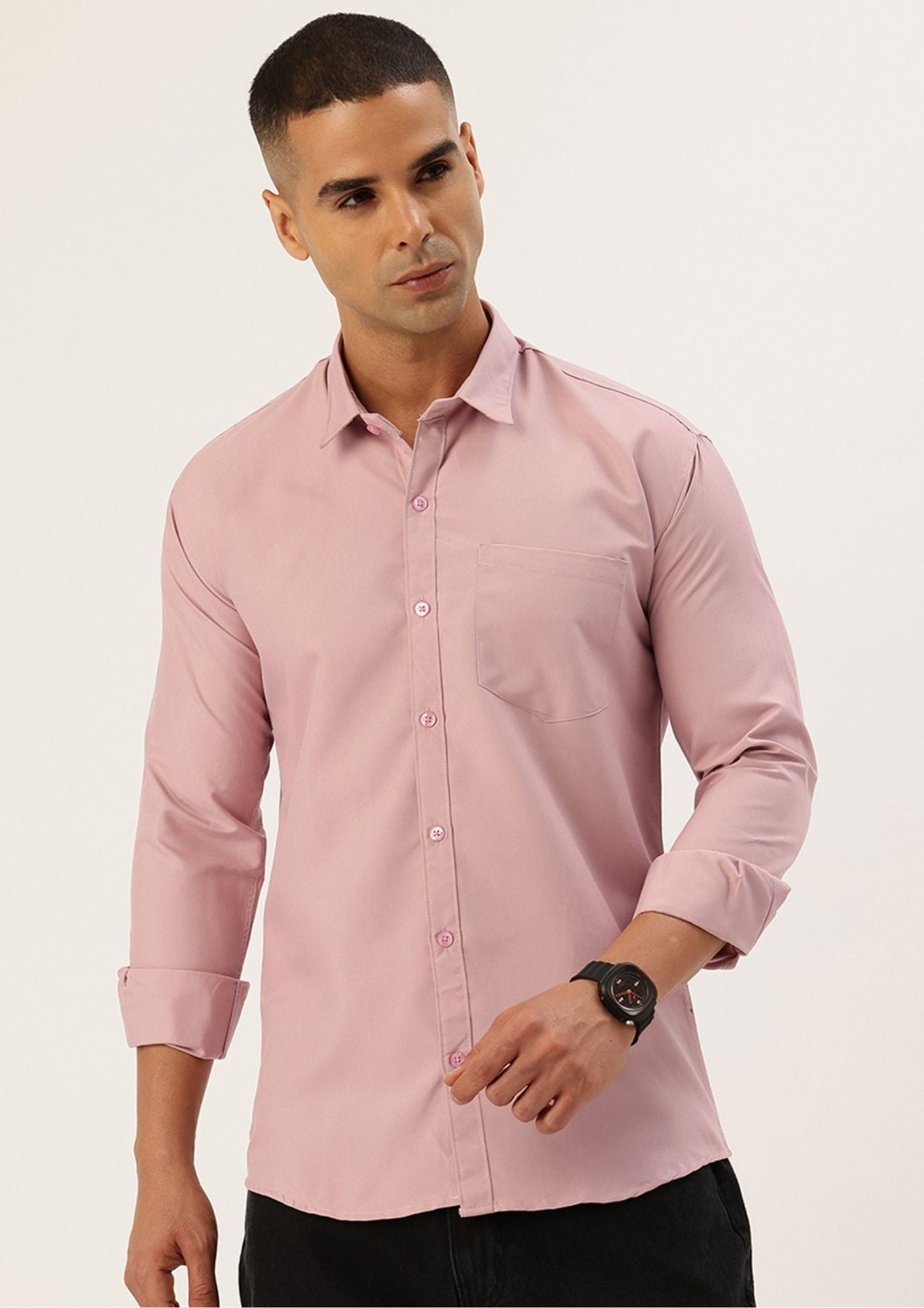FIFTY TWO Men's Signature Button-Down Shirt – Impeccable Tailoring & Sharp Aesthetics