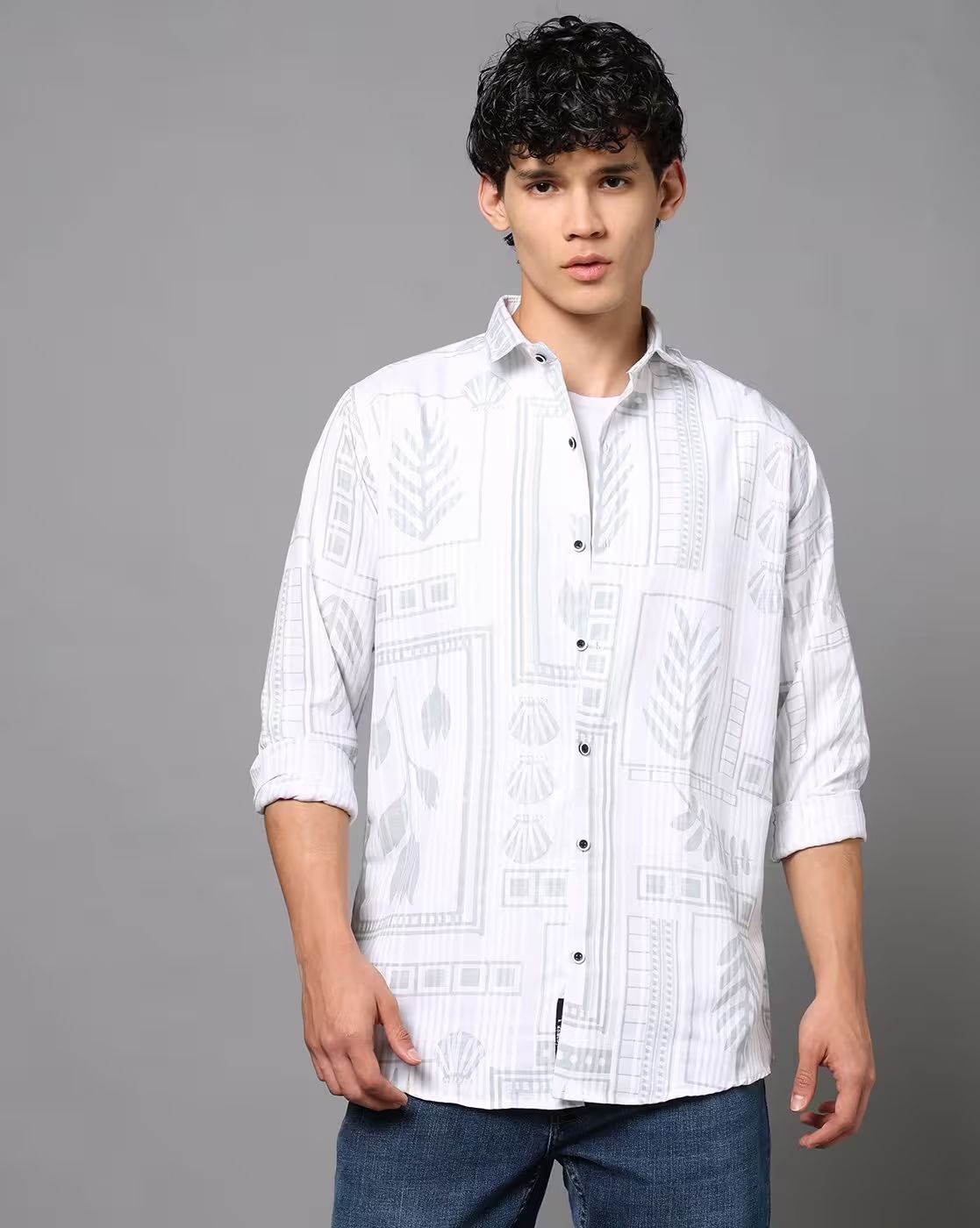 FIFTY TWO Men's Signature Button-Down Shirt – Impeccable Tailoring & Sharp Aesthetics
