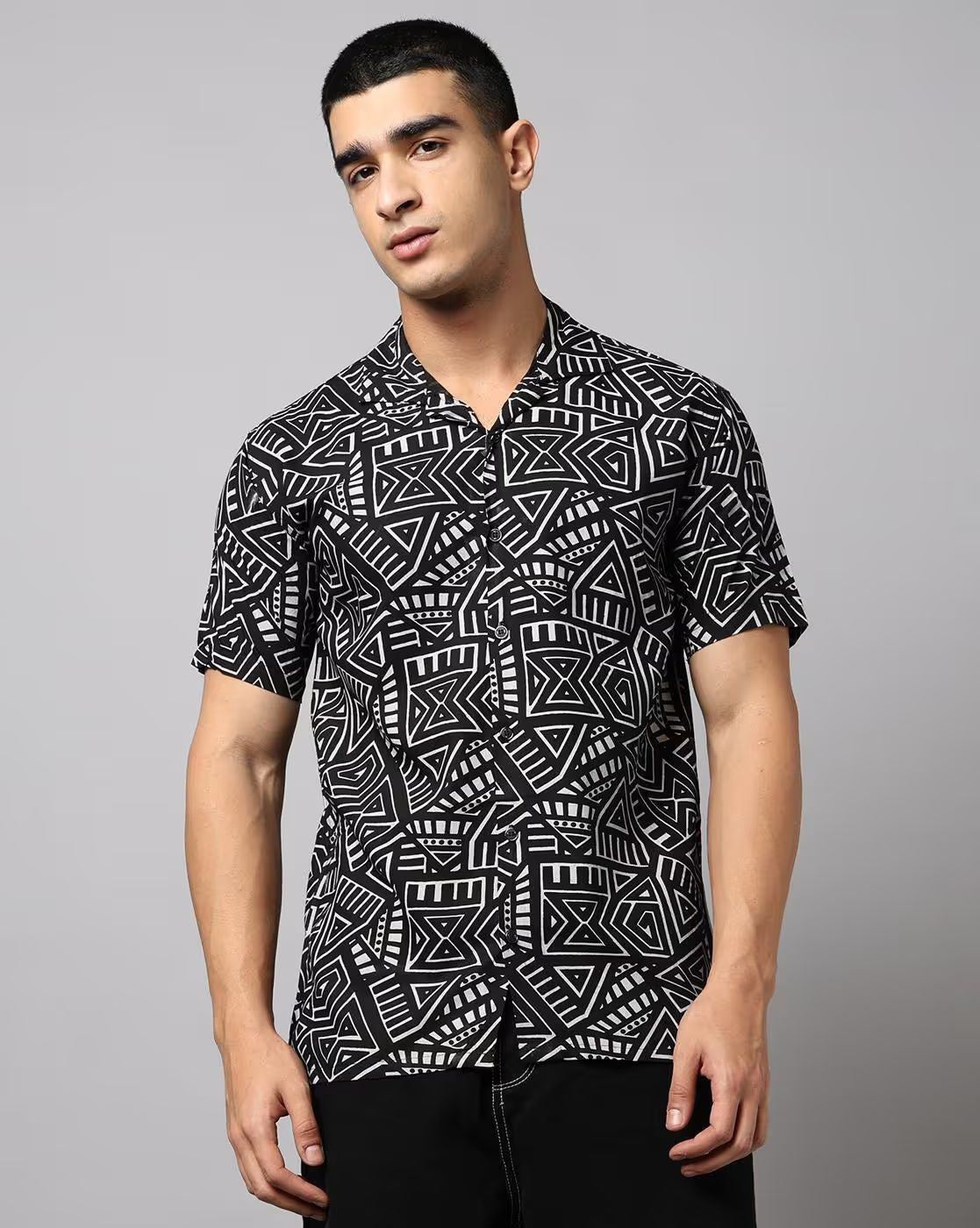 FIFTY TWO Men's Signature Button-Down Shirt – Impeccable Tailoring & Sharp Aesthetics