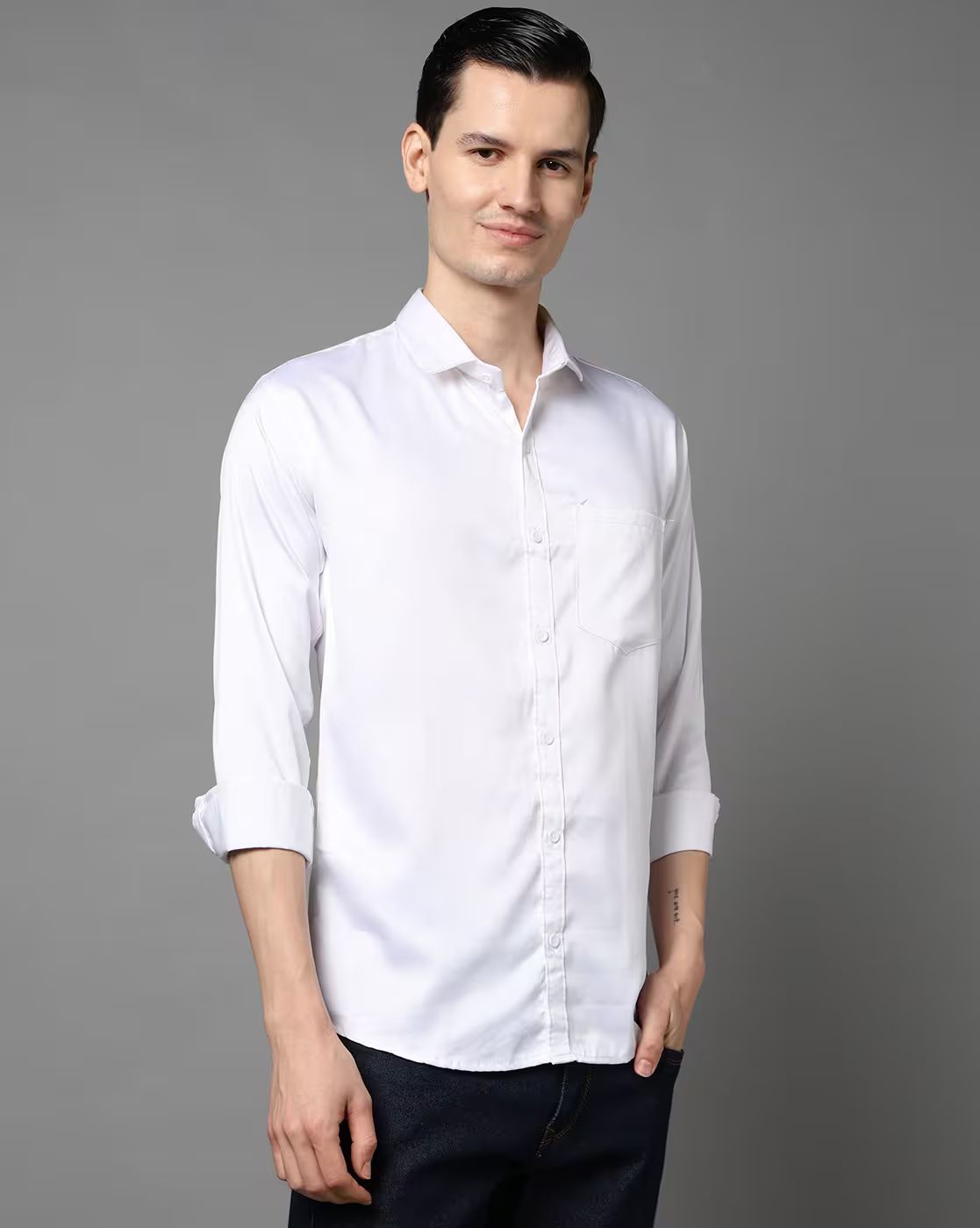 FIFTY TWO Men's Signature Button-Down Shirt – Impeccable Tailoring & Sharp Aesthetics