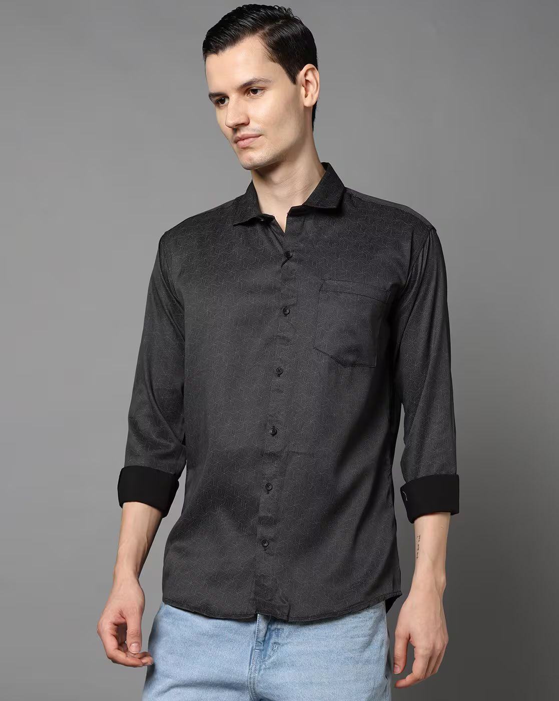 FIFTY TWO Men's Signature Button-Down Shirt – Impeccable Tailoring & Sharp Aesthetics
