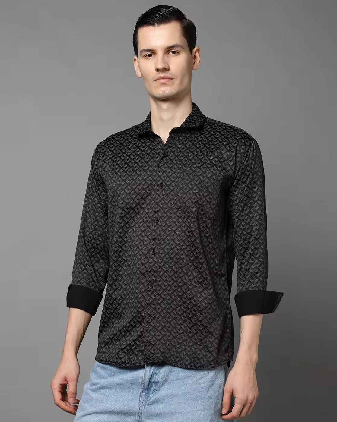FIFTY TWO Men's Signature Button-Down Shirt – Impeccable Tailoring & Sharp Aesthetics
