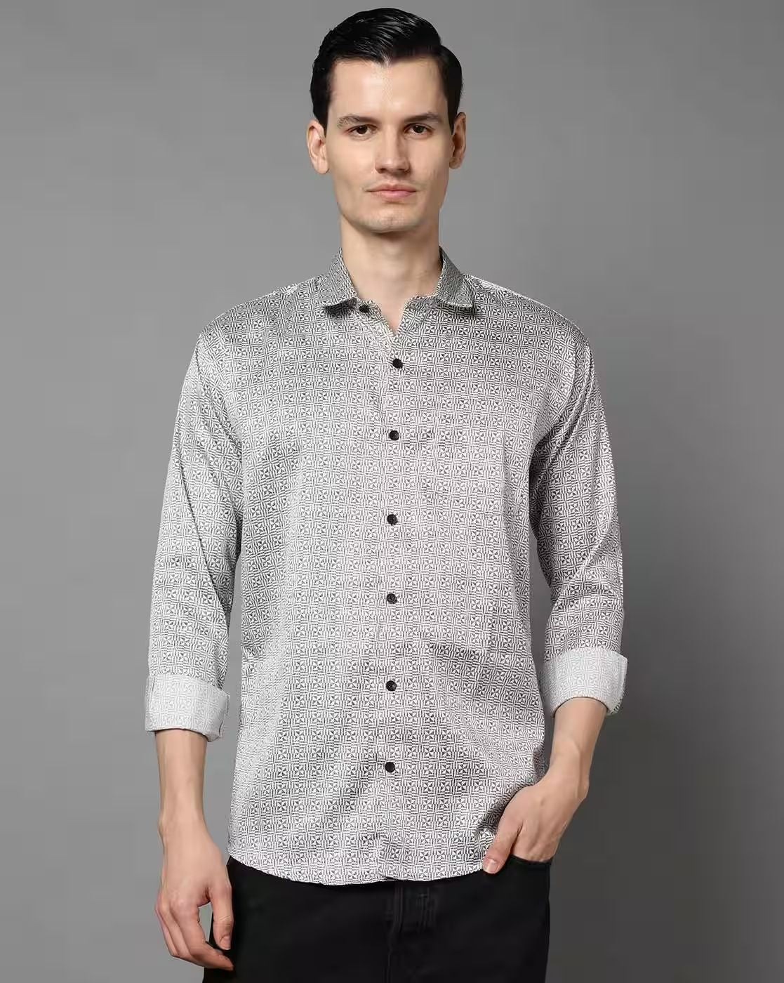 FIFTY TWO Men's Signature Button-Down Shirt – Impeccable Tailoring & Sharp Aesthetics
