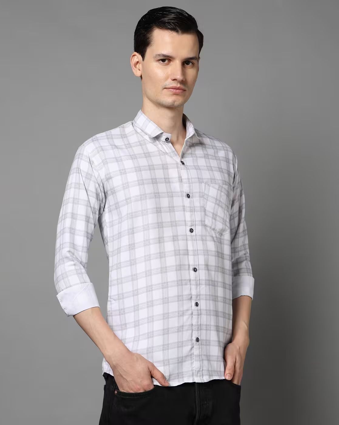 FIFTY TWO Men's Signature Button-Down Shirt – Impeccable Tailoring & Sharp Aesthetics