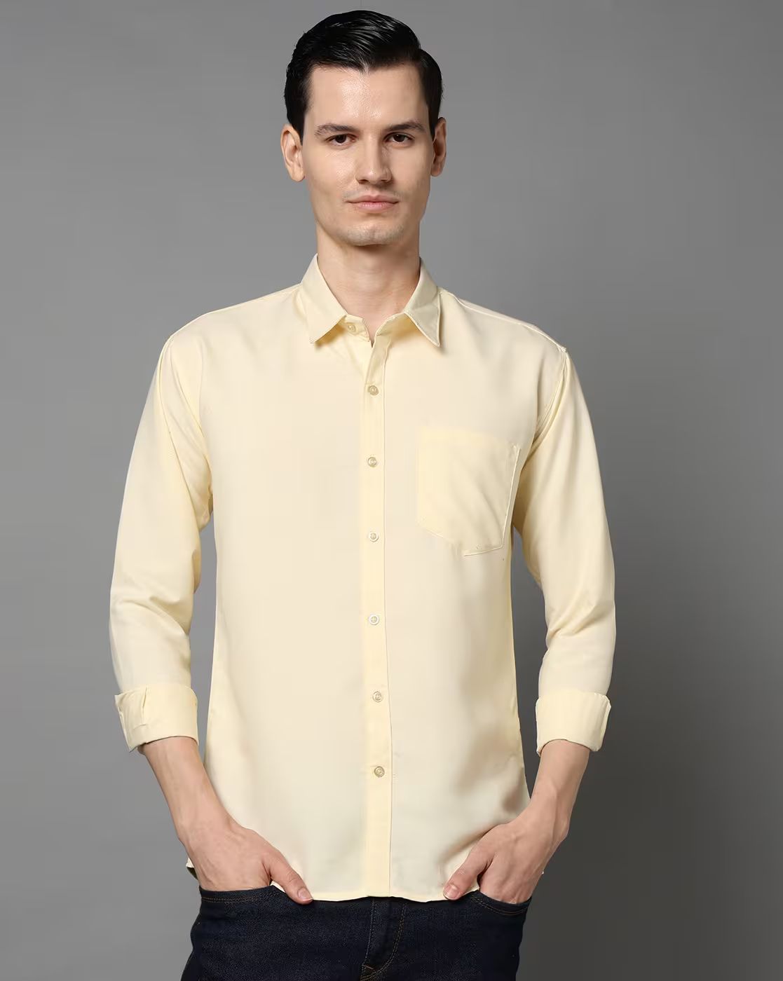 FIFTY TWO Men's Signature Button-Down Shirt – Impeccable Tailoring & Sharp Aesthetics