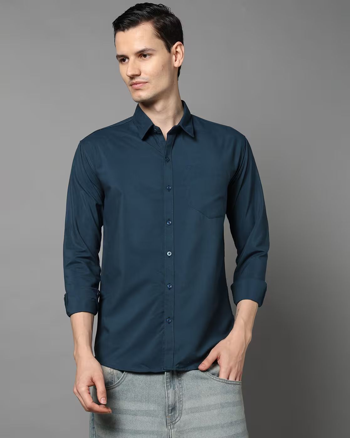 FIFTY TWO Men's Signature Button-Down Shirt – Impeccable Tailoring & Sharp Aesthetics