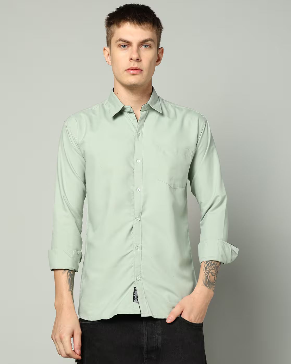 FIFTY TWO Men's Signature Button-Down Shirt – Impeccable Tailoring & Sharp Aesthetics