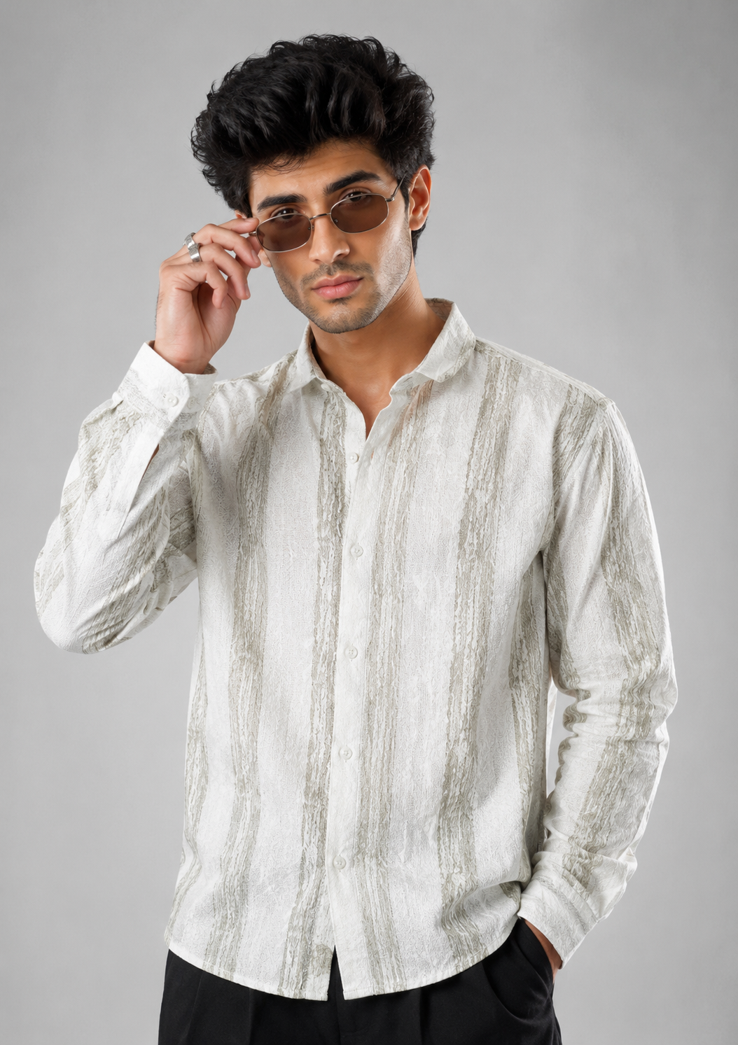 FIFTY TWO Men's Signature Button-Down Shirt – Impeccable Tailoring & Sharp Aesthetics