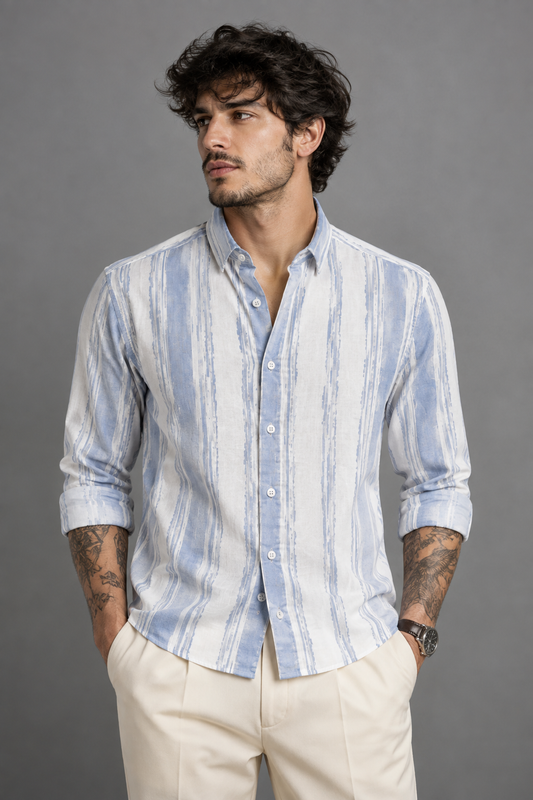 FIFTY TWO Men's Signature Button-Down Shirt – Impeccable Tailoring & Sharp Aesthetics