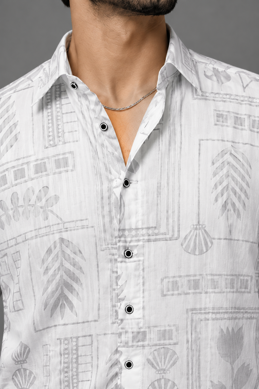 FIFTY TWO Men's Signature Button-Down Shirt – Impeccable Tailoring & Sharp Aesthetics