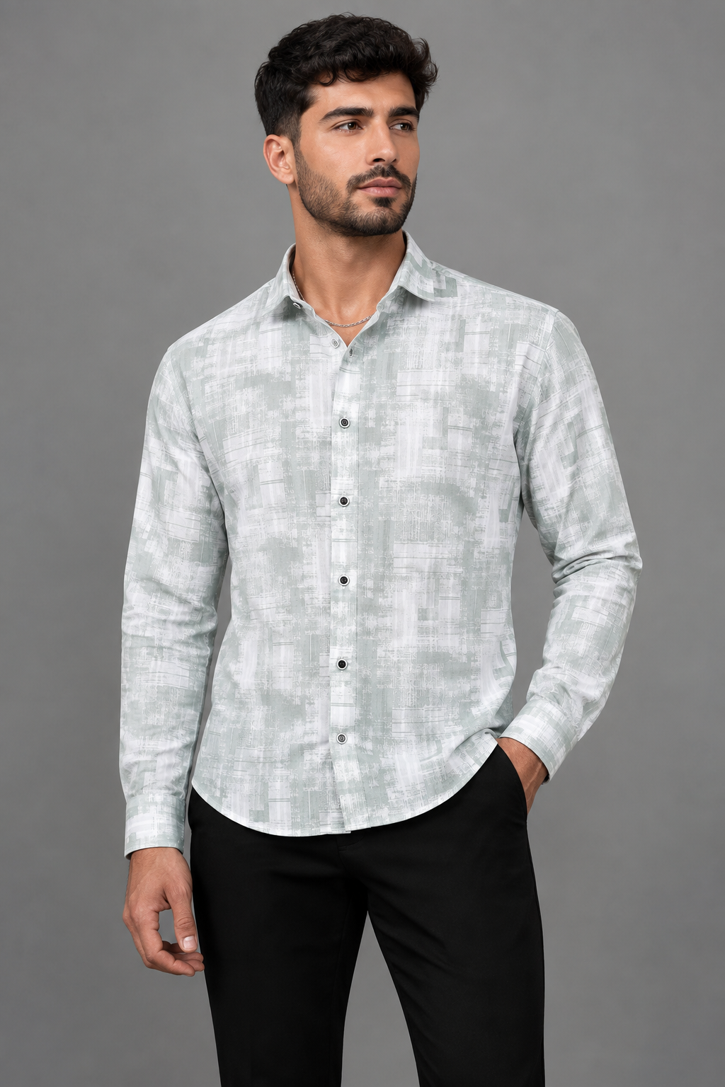 FIFTY TWO Men's Signature Button-Down Shirt – Impeccable Tailoring & Sharp Aesthetics