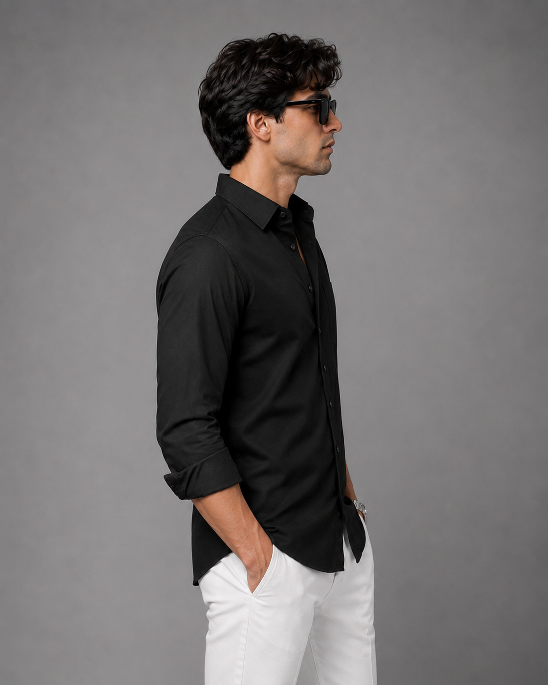 FIFTY TWO Men's Signature Button-Down Shirt – Impeccable Tailoring & Sharp Aesthetics